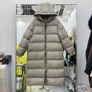 羽绒服女冬长款2023年韩版宽松加厚鹅绒面包服轻薄冬天外套潮