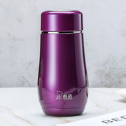 希诺保温杯女士高颜值不锈钢水杯家用便携茶杯子xn-9638水晶紫300