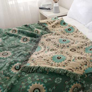 莎舍纯棉纱布毛巾被双人盖毯夏季薄款被子单人毯子夏天午睡空调毯