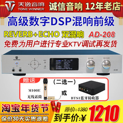 Winner 天逸 AD-208混响器专业家用k歌卡拉ok机功放话筒效果器KTV