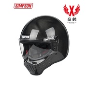 SIMPSON辛普森M30复古摩托车骑行全盔哈雷杜卡迪机车骑士个性头盔