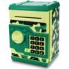 儿童密码箱储蓄罐玩具保险柜箱存钱罐，存取款机自动吸纸迷你atm机
