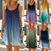 Women's Beach Dresses Fashion Summer Casual Print Sleeveless