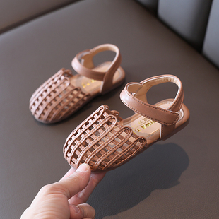 女宝宝包头凉鞋软底0-1-5一岁2幼童夏季小女孩公主鞋女婴儿学步鞋