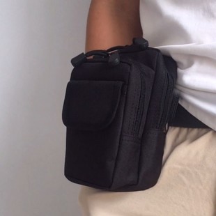 腰包男多功能手机包工地手机袋大容量穿皮带腰挂包竖证件烟包
