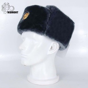 直采俄罗斯公发原品俄军公，发17士兵常服，栽绒棉帽勤务冬帽雷锋帽
