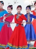 儿童蒙古族内蒙少数民族风少儿童舞蹈幼儿园女童表演出服装饰