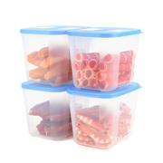 特百惠 1.2L冷冻保鲜盒 冰箱大容量长方形塑料储藏盒收纳盒 