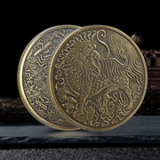 纪念金银币中国瑞兽麒麟浮雕纪念章 跨境货源金属徽章