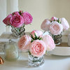 仿真保湿手感玫瑰花高品质，假花套装装饰轻奢样板间，摆件餐桌花装饰