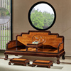 豪的红木罗汉床(檀香木+黑檀，)新中式实木，明式罗汉床沙发组合