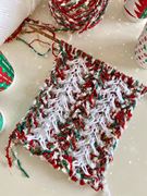 圣诞围巾diy手工毛线编织冬季礼物送女朋友，自己织围脖手工可爱