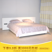 北京酒店双人床订制 1.8米白色皮艺床 1500*2000软床多色可选