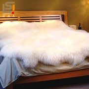 澳洲纯羊毛地毯沙发坐垫卧室床边毯客厅地垫整张羊皮皮毛一体飘窗