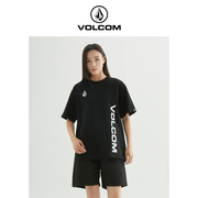 volcom钻石户外品牌简约街头体恤衫2023夏季男生，印花短袖t恤