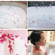 泡澡花瓣牛奶浴玫瑰专用儿童浴泡浴超多泡泡洗澡全身嫩肤spa水疗