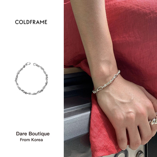  买手店 Coldframe 韩国品牌 捆绑打结手链纯银ins风饰品首饰