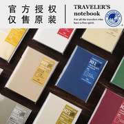 日本midoritraveler'snotebook旅行者，tn护照型笔记本，内芯配件