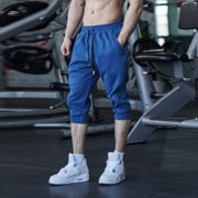 运动七分裤男小脚收口美式宽松短裤，薄款休闲跑步训练健身中裤夏季
