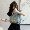 设计感牛仔马甲背心夏季女新款薄款宽松坎肩外搭无袖短款外套新品