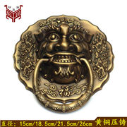 中式仿古纯铜大门狮子头，拉手拉环虎头，兽头兽面把手实木门拉手门环