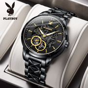 欧美品牌全自动商务手表防水镂空机械男表精钢钢带夜光国产腕表