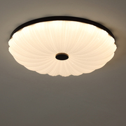 中式吸顶灯实木现代简约南瓜创意贝壳儿童房，2023护眼书房卧室灯具