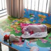 铺在地上睡的床卧室睡觉可擦隔凉学生午儿童床床地垫打夏天子地家