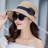 帽子女夏遮阳帽，防晒可折叠海边度假旅游大檐草帽，英伦沙滩帽太阳帽