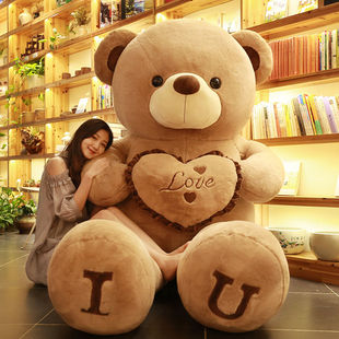 熊熊毛绒玩具可爱大熊，玩偶女孩睡觉抱枕，泰迪熊公仔布娃娃生日礼物
