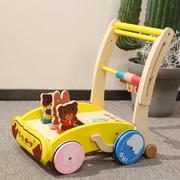 2023木质多功能婴幼儿学步助步手推车木制儿童宝宝玩具车