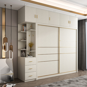 cbd实木多层板推拉门衣柜，家用免漆板生态，板卧室衣橱移门定制