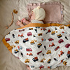 宝宝四层竹棉纱布抱被毯子儿童盖毯空调，被工程车被子薄款婴儿浴巾