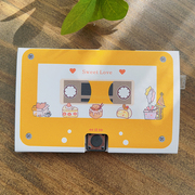 生日贺卡礼物录音芯片异地表白音乐盒磁带卡片定制照片七夕情人节