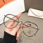 小红书同款金丝双梁眼镜框女个性原宿韩版潮近视眼镜超轻眼睛框架