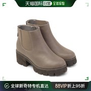 韩国直邮vaniflat女士，灰色高跟短腰靴子短靴子bbj74306g
