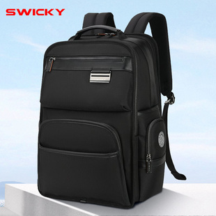 瑞士swicky瑞驰双肩，包电脑包男士商务，背包旅行包笔记本包