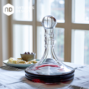 欧洲进口手工制玻璃水瓶创意，氧化瓶水壶，醒酒器红酒带盖容器