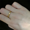 奥特莱斯捡漏18k金色磨砂面戒指女韩版求婚节日礼物戒指轻奢指戒