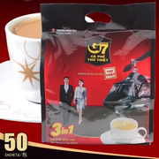 进口越南中原g7咖啡，800g三合一速溶50包16克独立包装浓香