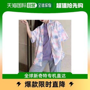 日本直邮Miniministore女士衬衫粉红色立领短袖时尚舒适