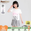 pawinpaw卡通小熊童装，夏季女童短袖，短裤印花休闲套装