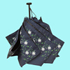 日本遮阳伞超轻碳纤维羽毛黑胶，uv太阳伞碎花防紫外线125克铅笔伞