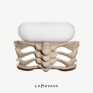 LAPUVAVA原创骨骼艺术适用于airpods3耳机壳airpodspro苹果二代耳机保护套镂空个性潮牌
