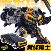 变形玩具暗黑黄蜂勇士金刚合金版雪佛兰汽车模型金刚机器人男孩