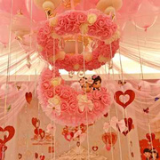 创意婚房布置花球浪漫婚礼用品结婚装饰拉花婚庆用品套餐卧室新房