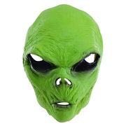 外星人恐怖鬼脸面具头套化妆舞会吓人乳胶头饰万圣节派对恶搞