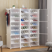 简易鞋柜多层组装塑料经济型多功能宿舍家用防尘鞋架储物柜省空间