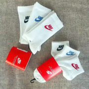nike耐克男女袜彩标logo运动袜，透气彩色中筒高筒三双装袜子sk0110