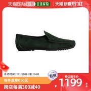 香港直发armani阿玛尼男士，墨绿色平底绒面革，豆豆鞋x4b066xat500